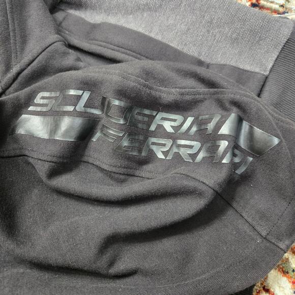 Puma x Ferrari Scuderia Sweatshirt Hoodie Jacket Zip Up Black Gray Size XL - Picture 13 of 14